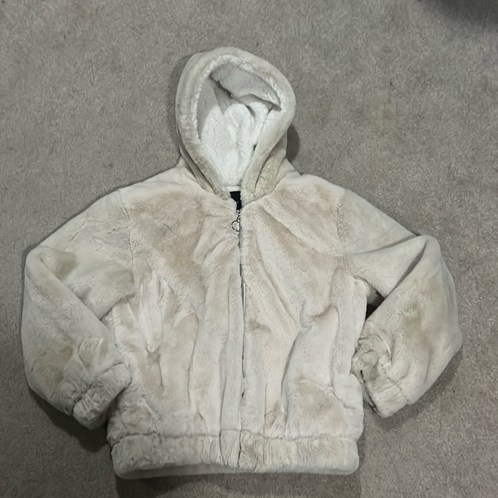 Forever 21 Faux Fur Hooded Jacket